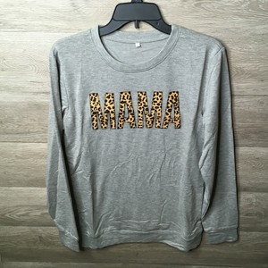 mama sweatshirt leopard