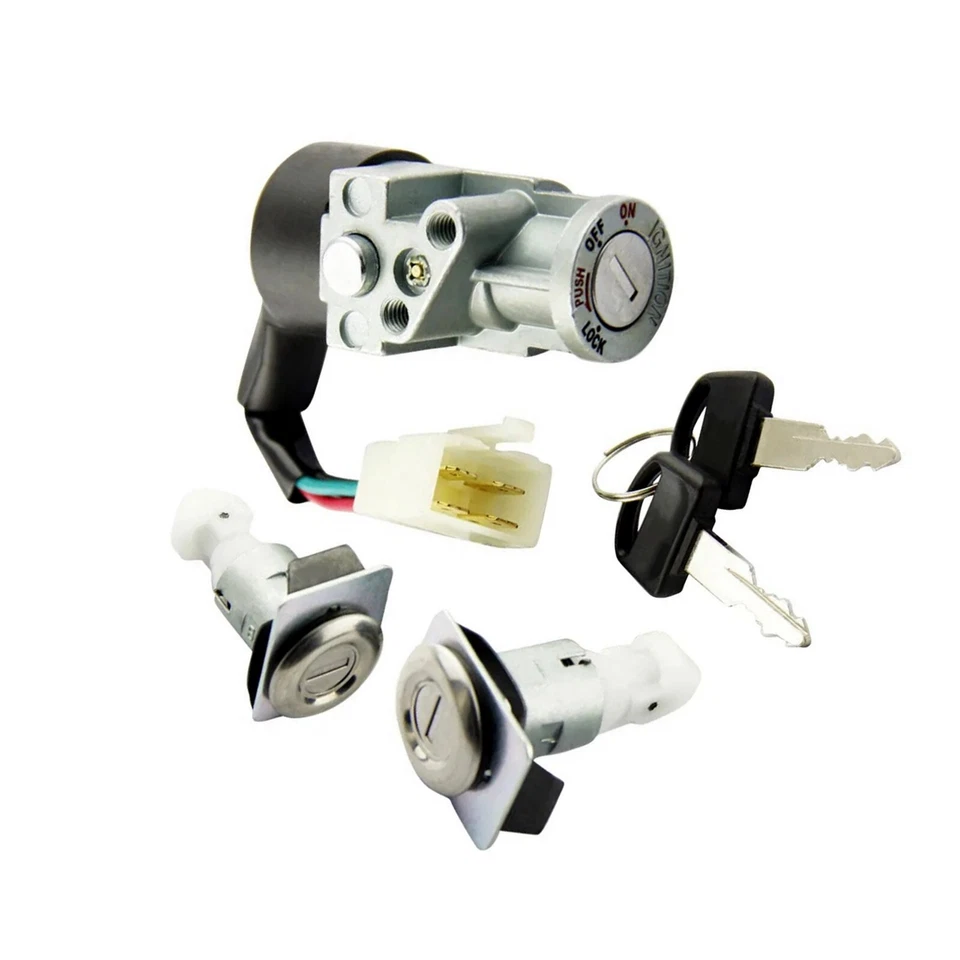 Ignition Switch Lock Set w/ 2Key 35010-GV4-901 for 1985-2007 Honda Elite 80 CH80 Foto 2 de 4