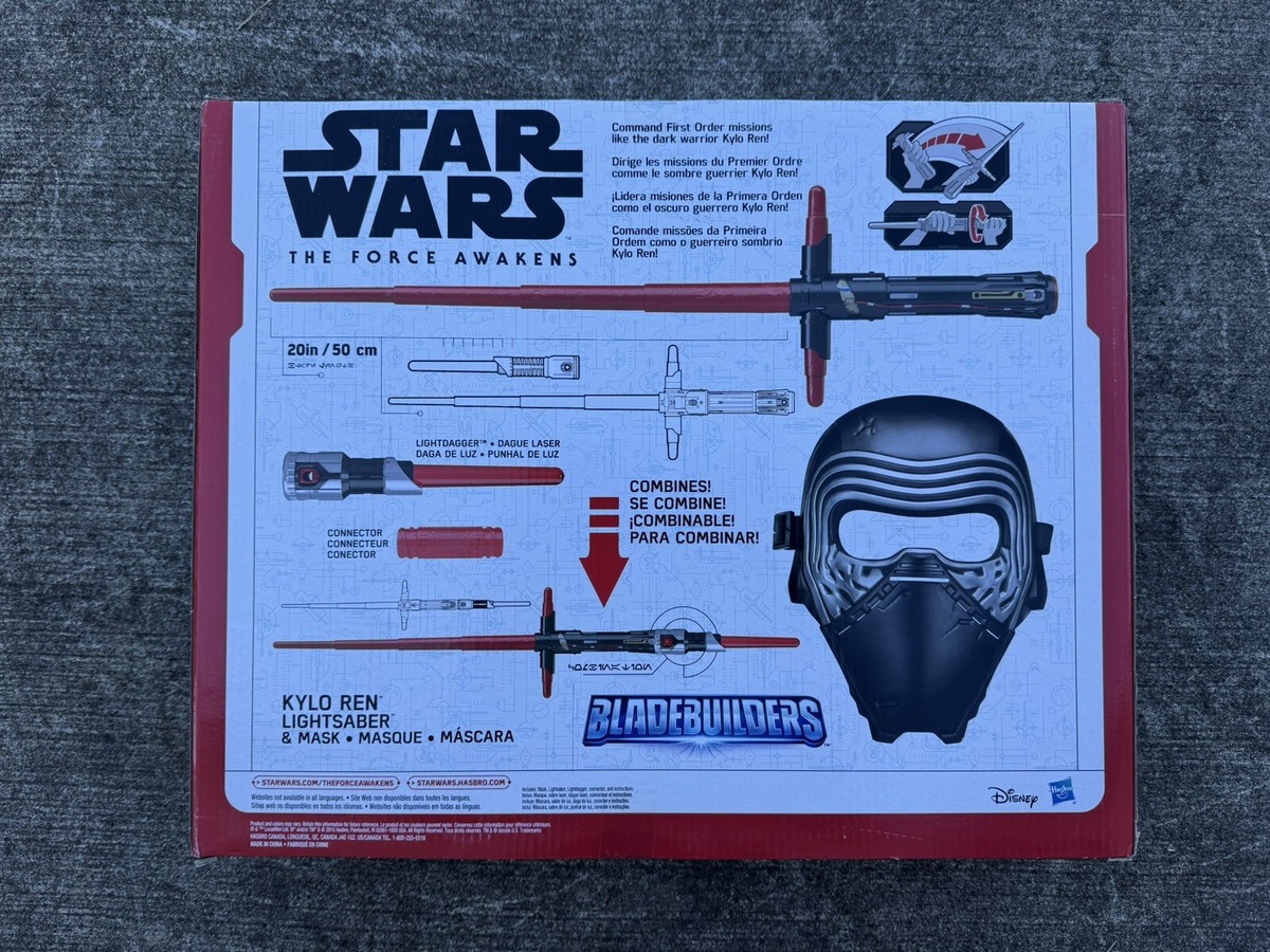 NEW Star Wars The Force Awakens Kylo Ren Lightsaber and Mask