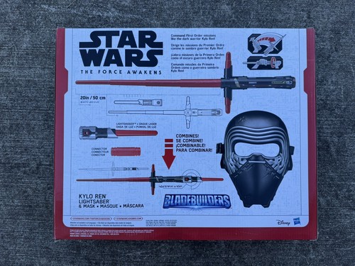 NUOVO Star Wars Il Risveglio della Forza Kylo Ren spada laser e maschera Bladebuilders nuovo con scatola - Foto 2 di 6