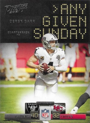 2021 Panini Prestige - Any Given Sunday Derek Carr #AGS-DC