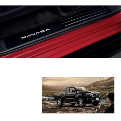 2Dr Aluminum Scuff Plate Door Sill Fits Nissan Navara Pro-4X 4x2 4x4 2021 2022 - Picture 3 of 6