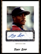 2004 Just Rookies #77 Tony Sipp Autographs Auto