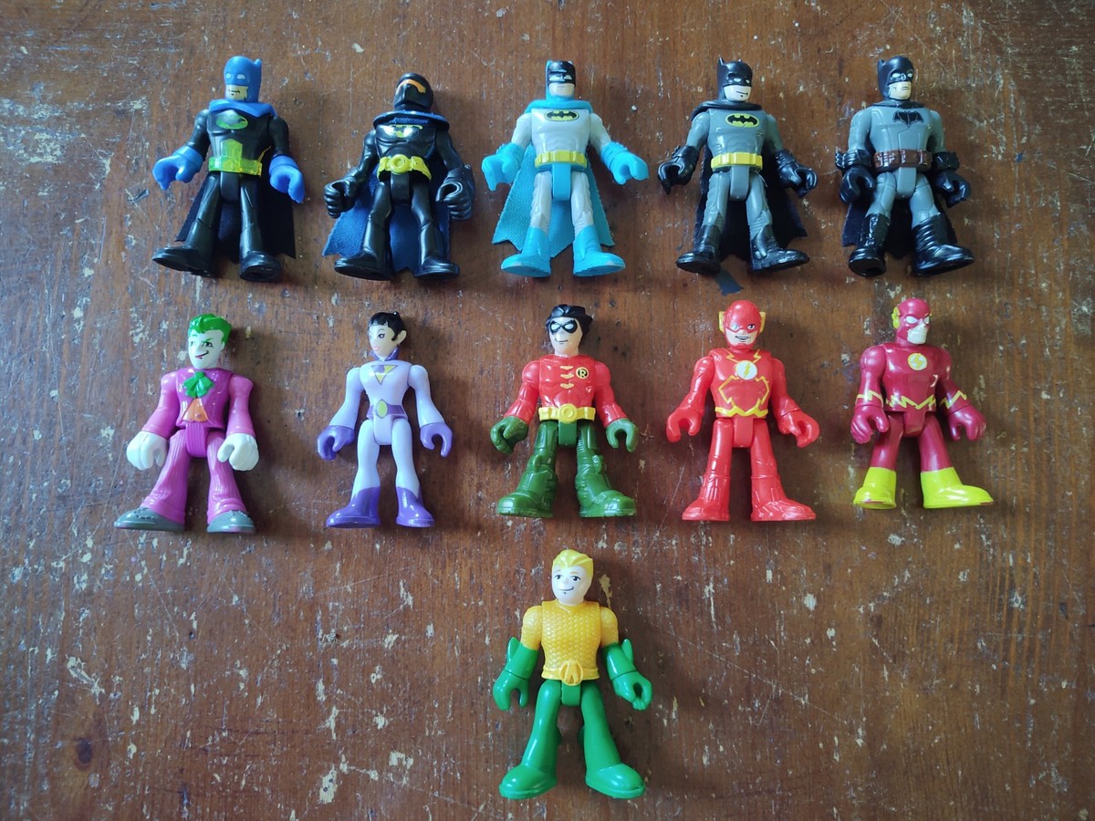 IMAGINEXT DC COMICS SUPERHEROES FIGURE LOT BATMAN JOKER FLASH