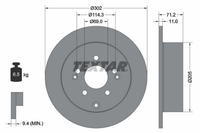 2X Bremsscheibe Hinterachse FüR Hyundai Santa FÉ II Kasten/Suv