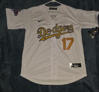 Ohtani 17番 Dodgers ユニフォーム 2XL Shohei Ohtani Dodgers Men's XXL Champions White-Gold Jersey #17 | eBay