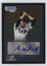 2010 Bowman Wrapper Redemption USA Black 15/25 Sean Gilmartin #WR40 Auto 1l3q