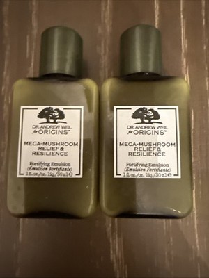 2 Origins Mega Mushroom Relief & Resilience Fortifying Emulsion 1oz NEW Skincare