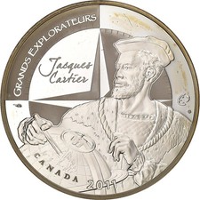 [#198721] France, 10 Euro, Jacques Cartier, 2011, Paris, Silver, MS, KM:1795