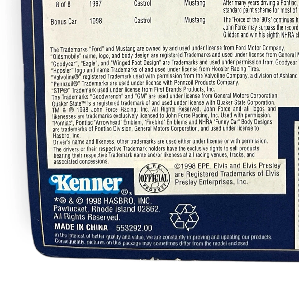 Coche Winners Circle John Force Elvis 1998 Ford Mustang 1:64 NASCAR Castrol GTX Foto 4 de 4