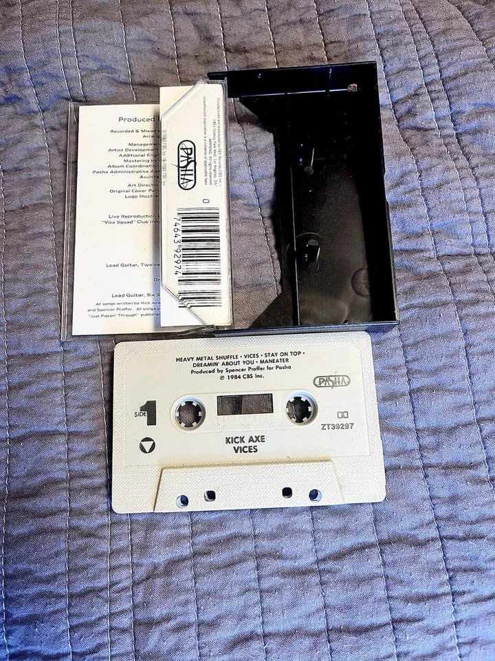 Vintage KIX & Kick Axe Cassette Lot (4 Total) A- Hard Rock/ Glam Metal Classics - Image 3 of 4