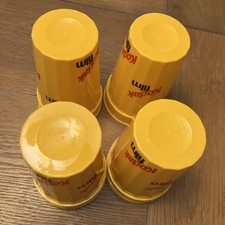 4 Vtg 1980s Kodak Film Advertising Plastic Beverage Cups ~ PESCOR Texas, USA