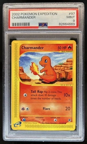 2002 Pokemon Expedition Set Charmander #97/165 PSA 9