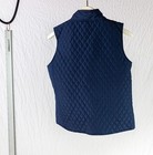 Bolle navy Blue Quilted Poly Zip Front Vest M NWT — photo 2