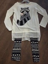 NEW TCP Girl's size M 7 8 Leggings Top Shirt Set NWT