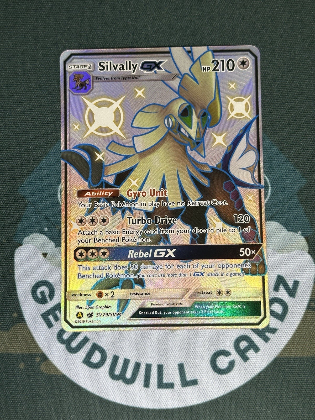 Shiny Silvally GX SV79/SV94 Hidden Fates Shiny Vault Full Art Rare Pokémon TCG