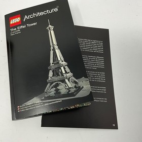Lego Architecture The Eiffel Tower BOX and MANUAL ONLY 21019