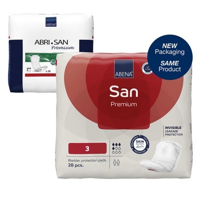 Abena North America Abri-San Premium 3 Bladder Control Pad, 12-Inch Length (196/