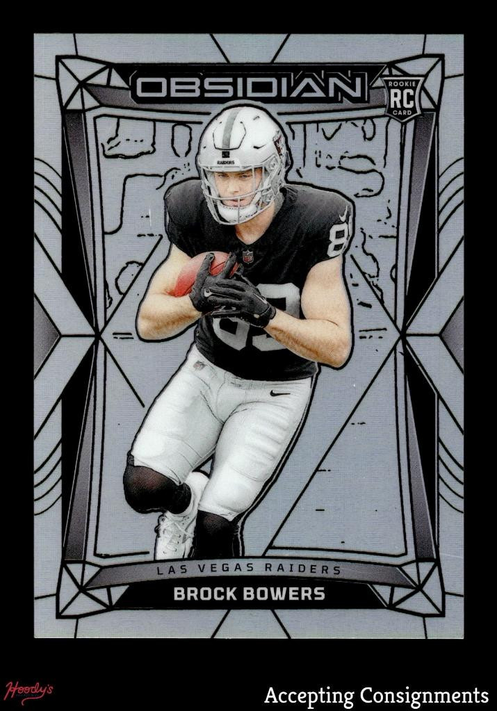2024 Panini Obsidian Silver #101 Brock Bowers RC Rookie 08/75 RAIDERS
