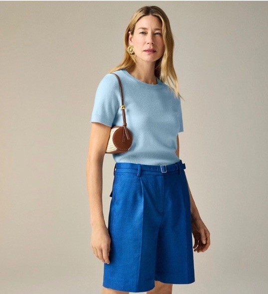 J.Crew NWT Cashmere shrunken T-shirt size Extra small