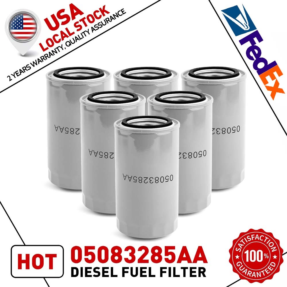 For 2019-2021 2500 3500 4500 5500 6.7L Diesel Fuel Filter Oil Filter Kit 6PCS
