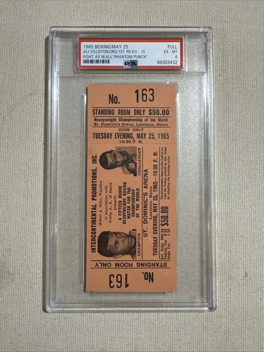 Boxing 1965 Vintage Sports Ticket Stubs for sale | eBay