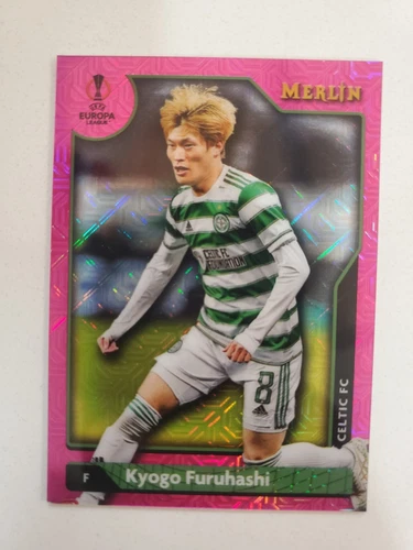 21-22 Topps Merlin Chrome UCL - Kyogo Furuhashi #66 PinkMojo Refractor /275 (RC)