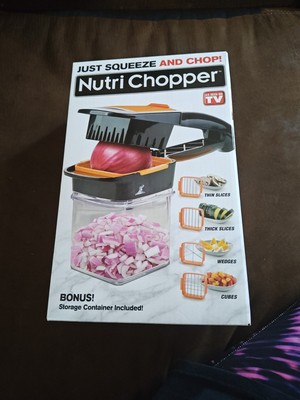 Nutri Chopper Handheld Kitchen Slicer Squeeze, Chop New NutriChopper w/Manual