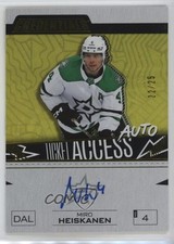 2023-24 Credentials Ticket Access Autos Yellow 22/25 Miro Heiskanen Auto 10no