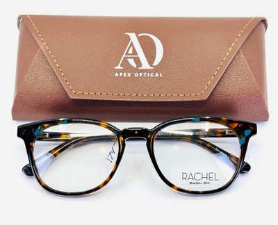 NEW RACHEL ROY DEVOTED TORTOISE Brown Round Full Rim Eyeglasses 50-18-135 B:40