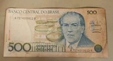 Brazil 500 Cruzados Note