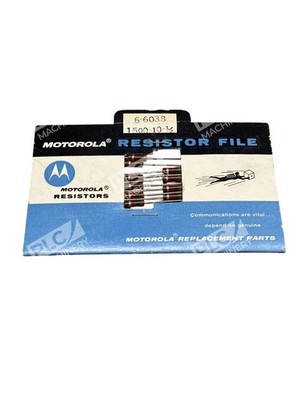 Motorola 6-6038 Resistor File 1.5K Ohm ±10% 1/2W Carbon Composition NOS