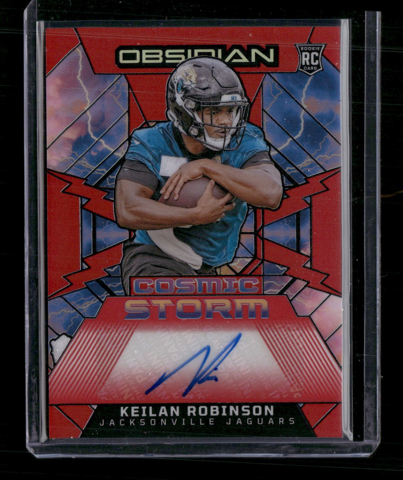 Keilan Robinson Panini Obsidian Cosmic Storm Signatures #CSSKRN Red
