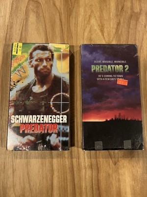 Predator (1987) & Predator 2 (1990) VHS Lot - 80s 90s Arnold Schwarzenegger
