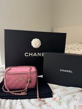 Chanel Caviar Quilted Small Vanity Case With ...
