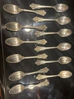 WALLACE GRAND BAROQUE STERLING ~ 1 TEASPOON/S 6 1/8" - 12 AVAILABLE ~ EXCELLENT!