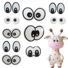 Zhbrchz 120pcs 14mm-38mm Plastic Safety Eyes with Washers
