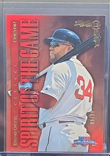 2025 Panini Crusade Spirit of the Game David Ortiz #11 Red 09/99 Boston Red Sox