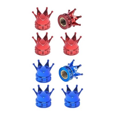 4 stück Crown Reifen Ventil Stem Caps Auto Stem Air Caps Abdeckung für SUV