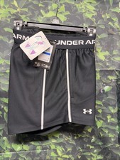 Under Armour Girls Shorts Black S, M, L, XL new with tags double pockets sports