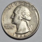 1964 D/D Washington Quarter. Nice Condition