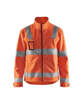BLAKLÄDER  HighVis Softshell Arbeitsjacke HighVis orange