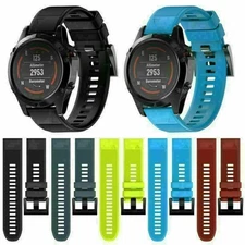 For Garmin Fenix 5 Sapphire/Forerunner 935 Silicone Wristband Watch Band Straps#