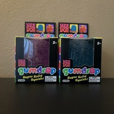Nee Doh Gumdrop Lot of 2 Purple and Blue 100 Authentic NEW IN BOX
