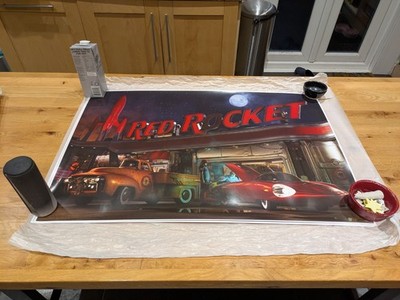 Fallout Red Rocket Night Lithographie Bethesda #118/200