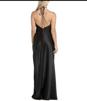Beautiful Satin Halter Neck Long Dress XS For Wedding Guest/Any Event | eBay Beautiful Satin Halter Neck Long Dress XS For Wedding Guest/Any Event | eBay