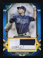 2024 Topps Triple Threads Single Jumbo Relics Sapphire 3/3 Shane McClanahan 16wc