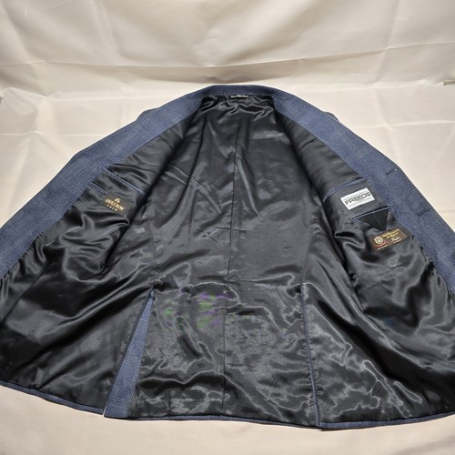 Savile Row Gold Herren Blazer Fratelli TalliaDi Delfino Bambus Stoff 42r Kariert - Bild 5 von 12