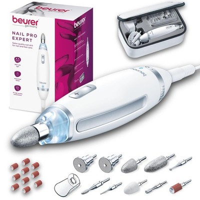 Beurer MP62 Professional Stainless Steel 24 Piece Set, White - 10 Attachments