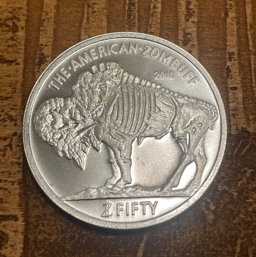 2018 Zombucks Currency of the Apocalypse - Zombuff    1-OZ  .999 SILVER ROUND